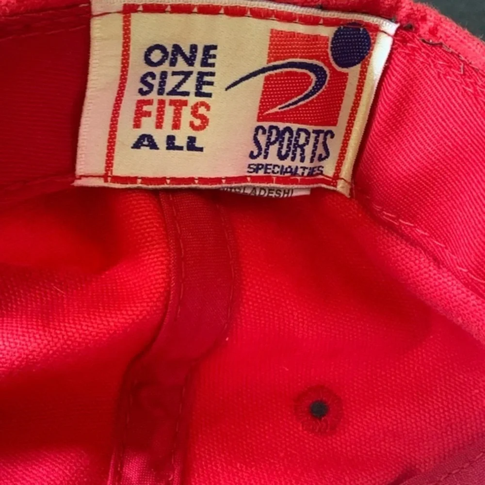 VTG Sports Specialties Packers vs Broncos Super Bowl XXXII Red Adjustable Hat 98